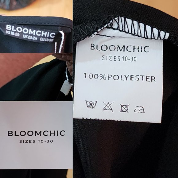 Bloomchic Black Knot Front V-Neck Tunic - Picture 5 of 5